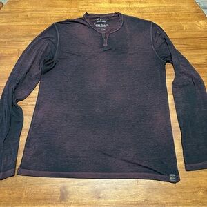 Lucky Brand Venice Burnout long sleeve sz L